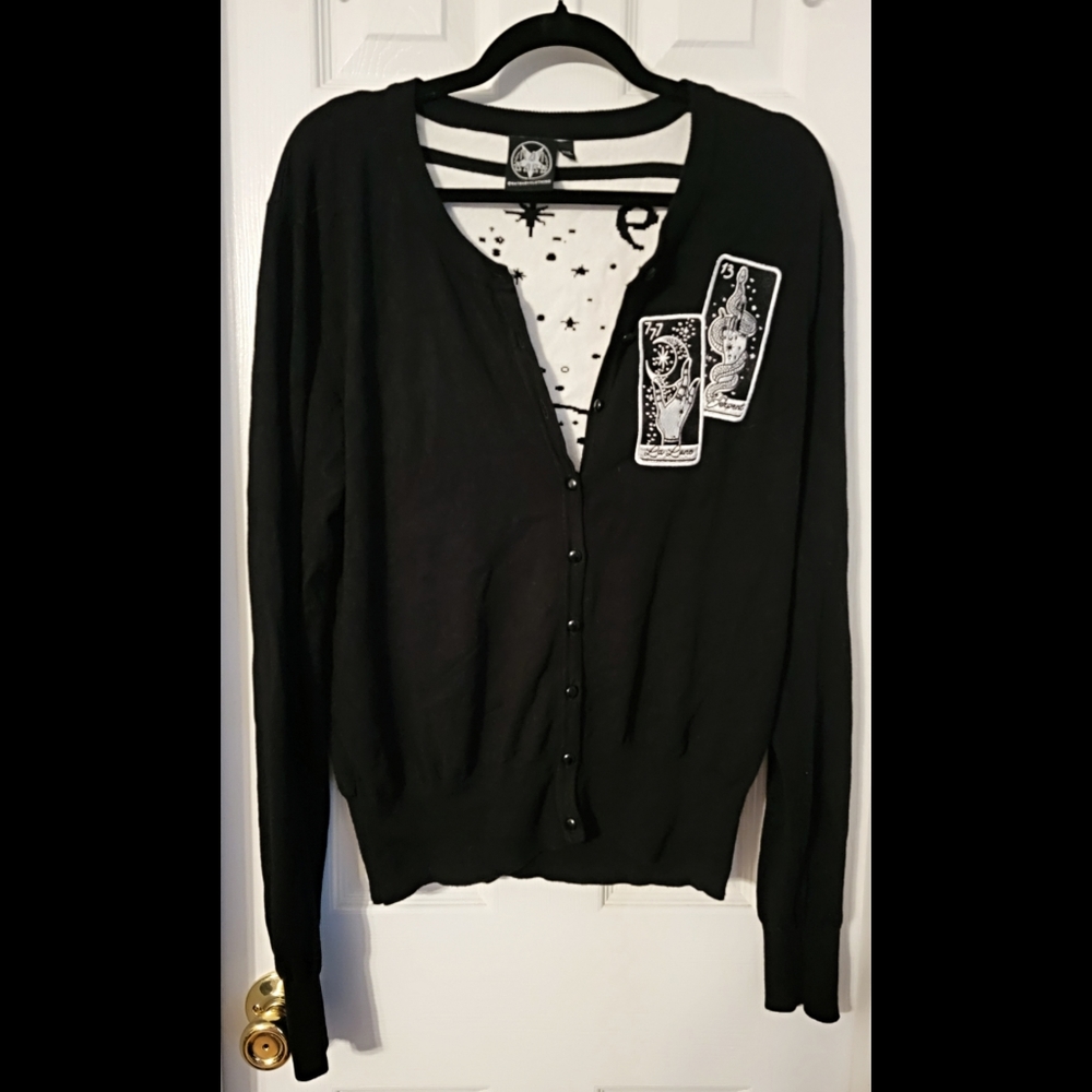Rat baby clothing la fortune tarot card cardigan